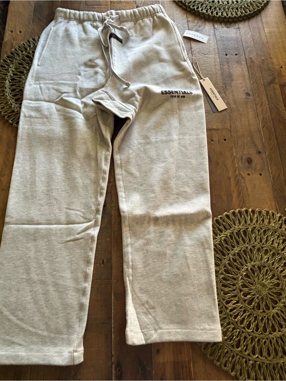 Essentials Men's Stone Beige Drawstring Sweatpants